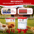 ATHCOHT Set 3.1 Gallon/26.4 4 3 Large Chicken Feeder and Waterer Pounds, Automatic Chicken Waterer with Cups & Feeder
