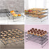 Cooling Rack - 3-Tier Stainless Steel Stackable Baking Racks for Roasting, Grilling, Collapsible & Heavy Duty