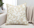 18x18 Inches, Maurice Scroll Embroiderd Decorative Square Accent Throw Pillow Cover - Sofa, Chair, Couch, Bedroom