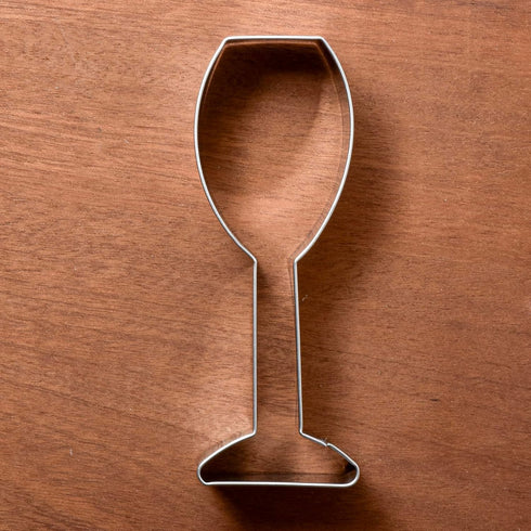 LILIAO Champagne Glass Cookie Cutter - Stainless Steel Wedding Fondant Biscuit Cutter, 1.5 x 4.5 Inches