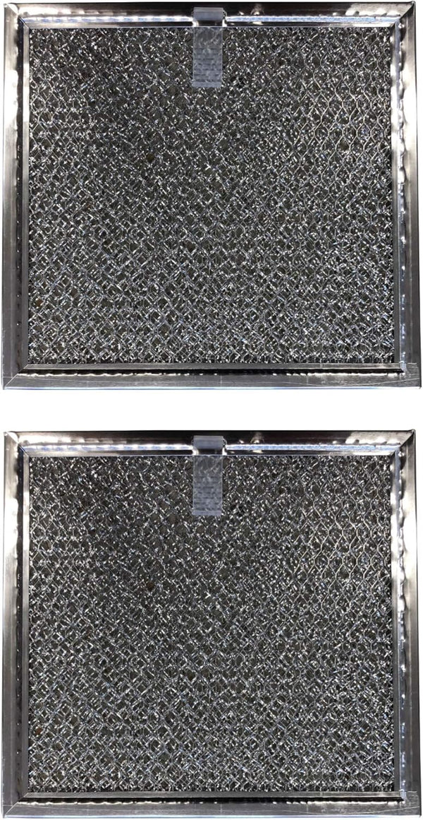 Filter Everything Replacement Aluminum Microwave Filters, Compatible with Samsung DE63-00666A, 2-Pack