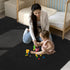 Keeko Soft Area Rugs for Bedroom Living Room, 2x3 Black Modern Low Pile Fluffy Small Rug Door Mat