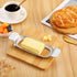 Stainless Steel Butter Slicer Cutter with Ergonomic Handle, Metal Butter Stick Slicer for Single Stick Butter, Wire