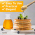 Hunnibi Handmade Honey Jar with Dipper, Glass Made Honey Dipper and Honey Pot - Honey Dispenser
