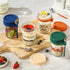 4 Pack 16 Oz DRKIO Glass Overnight Oats Containers with Lids and Spoons Mason Jars for Overnight Oats Jars Leak Proof