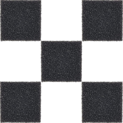 5 Pack Activated Carbon Solder Fume Extractor Filters, Fan Smoke Absorber Filter Replacements Sponge, Compatible for Hakko/Xytronic/Aoyue/Flexzion/Valtcan 493 496 FA400 Series (5.12x5.12x0.39inch)