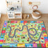3x5 Terrug Kids Rug for Playroom & Classroom, Washable Nursery Carpet, Non-Slip Play Mat - ABC, Numbers, Animal, Color