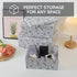 Soul & Lane Decorative Cardboard Storage Boxes, Modern Meadow Set of 3 Floral Nesting Boxes with Lids for Keepsakes