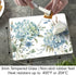 CounterArt Bohemian Blue 3mm Tempered Glass Cutting Board, 10” x 8”, Heat Tolerant, Dishwasher Safe, USA Made
