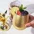 Viski Gold Pineapple Tumbler with Lid, 16 Oz Stainless Steel Tumbler Cup for Mai Tais, Tiki Drinks, and Craft Cocktails
