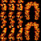 5 Pack Fall Decor Garland with Lights, 50 Ft 100 LED Enlarged Maple Leaves, Waterproof Battery Operated Indoor Outdoor
