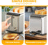 Simple Deluxe 2-Slice Toaster, Silver, 6 Browning Settings, 3 Functions, Extra Wide Slot & Removable Crumb Tray