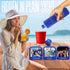 Smuggle Your Booze 50 5 (8 oz) Secret Hidden SPF Fake Sunscreen Lotion Flask by - Tamper-Resistant Seals & Funnel