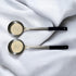 6 Ounce Slotted Stainless Steel Portion Control Ladle Spoon, Commercial Grade Serving Scoops, Pack of 2