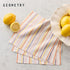 3-Pack Set GEOMETRY Kitchen Dish Cloths - Quick Dry Dishcloths for Kitchen - Premium Dish Rags with Geoweave - Stripe