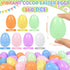 Seifar 360PCS 2.4Inch Set, 7 Easter Eggs Bright Colors Plastic Fillable Eggs for Easter Egg Hunt, Basket Stuffers