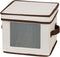 Household Essentials China Plate Storage Box, Holds 12 Dessert Plates or Bowls, Windowed Panel, Sturdy Frame,