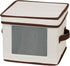 Household Essentials China Plate Storage Box, Holds 12 Dessert Plates or Bowls, Windowed Panel, Sturdy Frame,