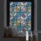 DKTIE Static Cling Decorative Window Film with Installation Tools, Non-Adhesive Privacy Film for Bathroom Shower Door,