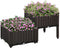 Outsunny 2 Piece Raised Garden Bed with Legs, Planter Box Raised Bed