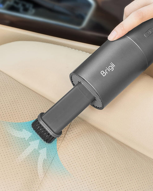 Brigii Mini Vacuum Cleaner, Small Handheld Cordless USB Rechargeable Dust Buster and Blower for Desktop, Keyboard, Car