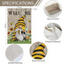 Welcome Summer Gnome Garden Flag, Spring Summer Bee Sunflower 12x18 Double Sided Burlap House Flag