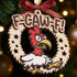 2025, Katinat Funny Christmas Ornaments Wooden F-Caw-F Chicken Ornaments Chicken Gifts for Chicken Lovers Funny White