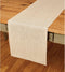 Solino Home Linen Short Table Runner 48 Inches - 100% Pure Linen Champagne Beige, 14 x 48 Inch for Dresser and Coffee
