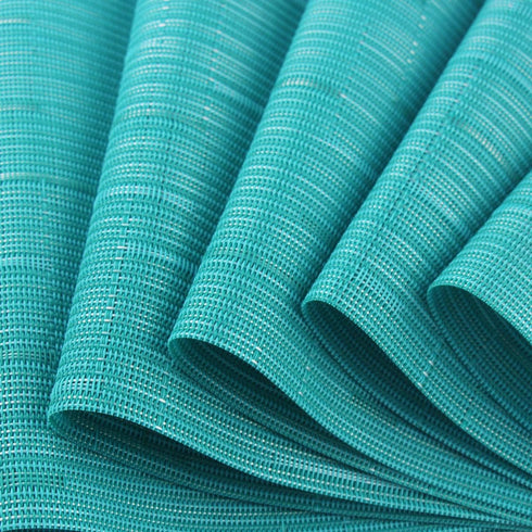 PIGCHCY Placemats - Washable Durable Vinyl Woven Table Mats, Elegant Heat Resistant Placemats for Dining Table Set of 6