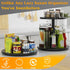 Homerays 10 Inch Non-Skid Bamboo Lazy Susan Organizer for Kitchen, Rotating Spice Rack for Countertop