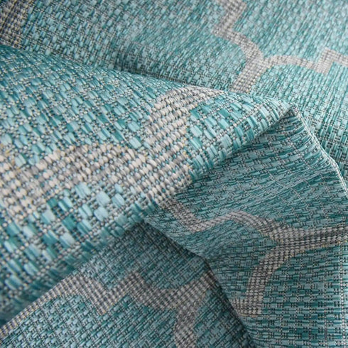 Unique Loom Trellis Collection Area Rug, Moroccan Inspired Lattice Design for Indoor/Outdoor Décor, 3 ft 3 in Round,