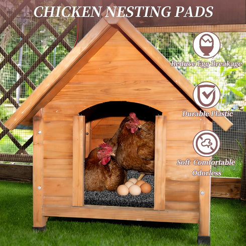 6 Pack 12 12 Nesting Pads for Chicken Coop x Chicken Nesting Pads Washable Plastic Nesting Box Pads Chicken Coop