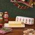 Counter, Countertop, Bico Christmas Soldier Ceramic Butter Dish with Lid, Wide Butter Keeper for Kitchen Microwave