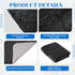 Comfort(Black,27.5 27.5 Inch) SmoothNovelty Waterproof Mat Reusable Stainproof Blanket Quiet Easy Use Towel Protector