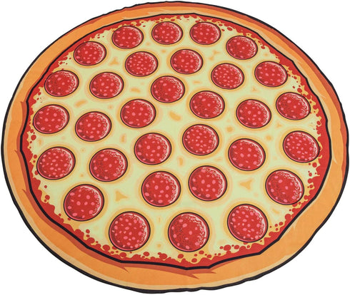 BigMouth Inc Giant Beach Blanket - Fun Summer Beach Towel, Quick Dry Microfiber Material - Pizza Design