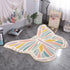 3' 4' Lukinbox Butterfly Kids Rug for Girls Bedroom, Ultra Soft Play Mat for Room, Colorful Non Slip Nursery Area Rug