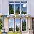 rabbitgoo One Way Window Privacy Film, Reflective Mirror Sun Blocking Heat Control UV Protection for Home, Silver