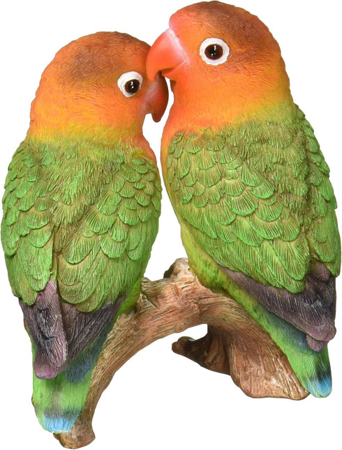 Hi-Line Gift Ltd Orange Parrots on Branch Statue