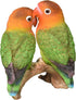 Hi-Line Gift Ltd Orange Parrots on Branch Statue