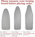 Dalykate 15x54 Ironing Board Cover and Pad - Elastic Edge, Scorch and Stain Resistant Thick Padding with Fasteners
