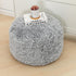 20x20x12 Inches Asuprui Grey Ottoman Foot Rest NO Filler Pouf Ottoman Unstuffed Round Pouf Seat Bean Bag Chair Foldable