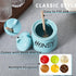 12oz HAOTOP Porcelain Honey Jar with Lid and Honey Dipper (Turquoise)
