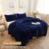 XeGe Faux Fur Throw Pillow Covers, Shaggy Fluffy Cushion Covers, Set of 2 Decorative Pillow Shams for Sofa Bed