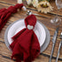 LogHog Valentine's Day Napkin Rings Set of 6 - Handmade Heart-Shaped Napkin Rings for Wedding, Valentine's, Birthday