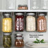 Mason Jar Organizer, Canning Rack for 4 8 12 16 24 32 64 oz, Under Cabinet and Pantry Food Storage Hanger Accessories(2Pcs-Regular-Long) by lopeztek