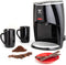 Moss & Stone Mini Drip Coffee Maker with 5 oz Mugs, Small Coffee Pot with 2 Coffee Cups