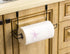 Basicwise Hanging Paper Towel Holder Over-The-Cabinet Door Organizer Rack Space-Saving Kitchen and Under-Sink Storage