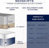 Nautica Twin Bedskirt, Cotton 15-Inch Tailored Drop Bedding, Split Corners for Secure Fit, Solid White