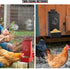 WHXE MNHEE Feeder,2 Pack 5-6 Automatic Chicken Grit Metal Hanging Chicken and Poultry Feeder,No-Waste Design,Easy