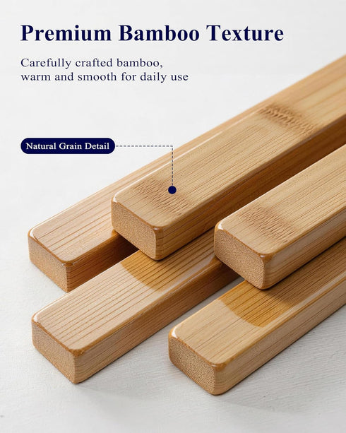 Closet 26.8" 11" 18.9", Kitsure Bamboo Wooden Shoe Rack for - Stackable Shoe Organizer with Modular Structure